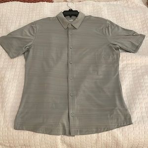 Puma button down short sleeve shirt